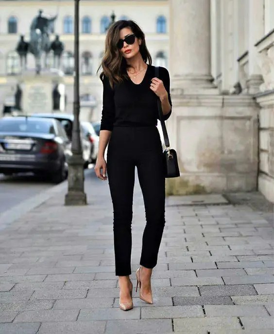 all black party outfit ideas women's