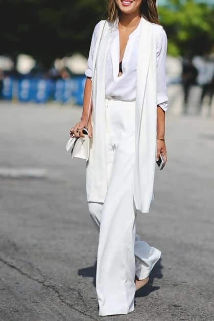 white classy outfit