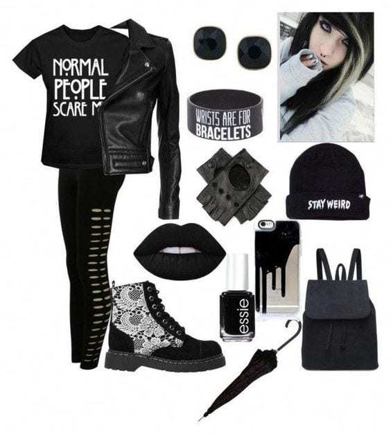 dress like a punk