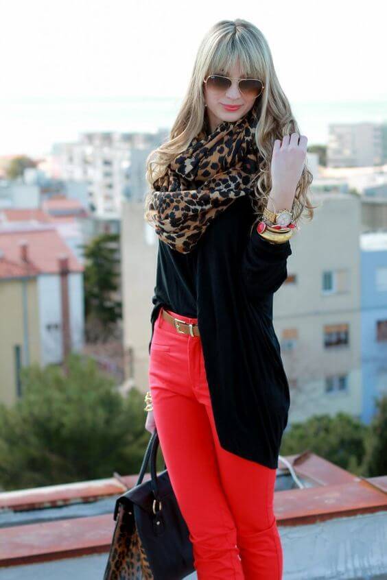 best Hot Red Pants Outfits Ideas