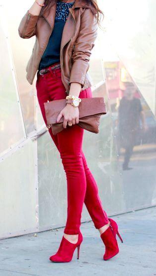 10 Best Hot Red Pants Outfits Ideas - Missprettypink