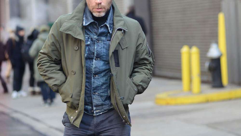 Military Style Jacket man