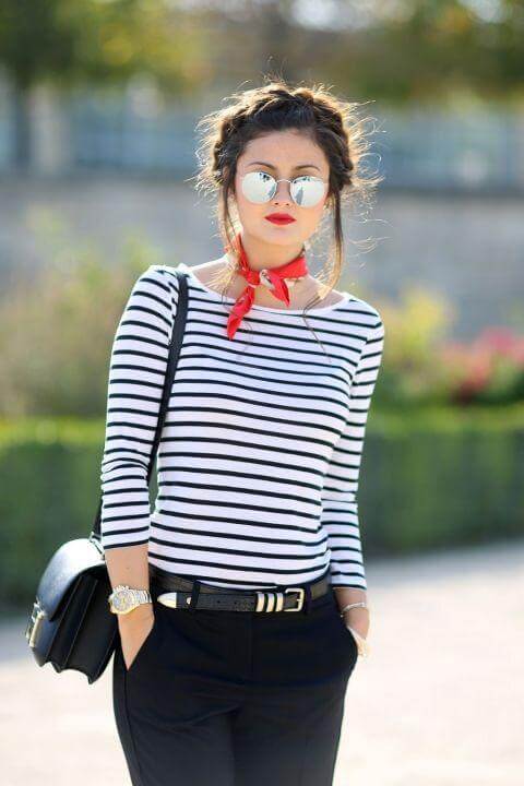 striped t-shirt