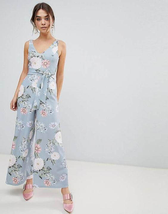 Jumpsuit with Floral Print