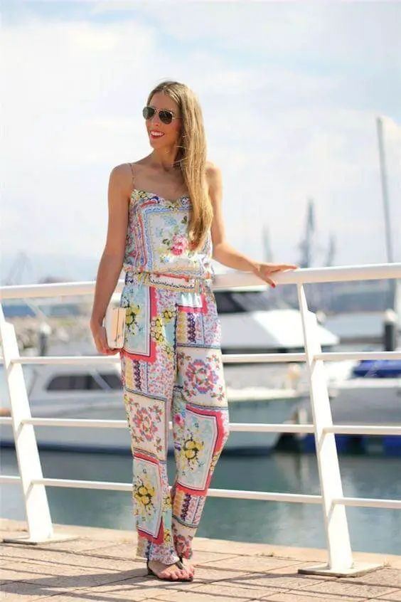 Jumpsuit with Floral Print