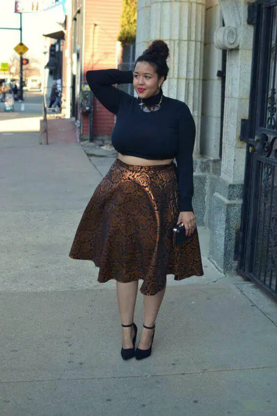 Skater Skirt Outfit Plus Size