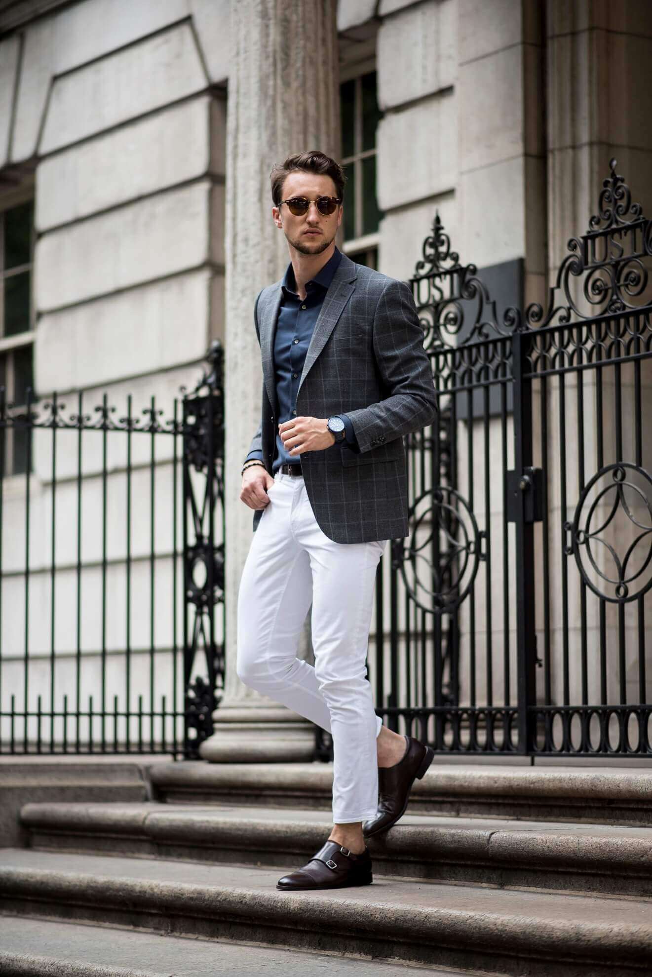 White Jeans with Blazer