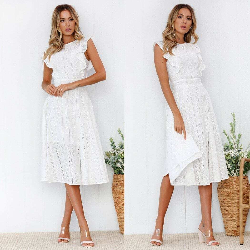 Cotton White Dress