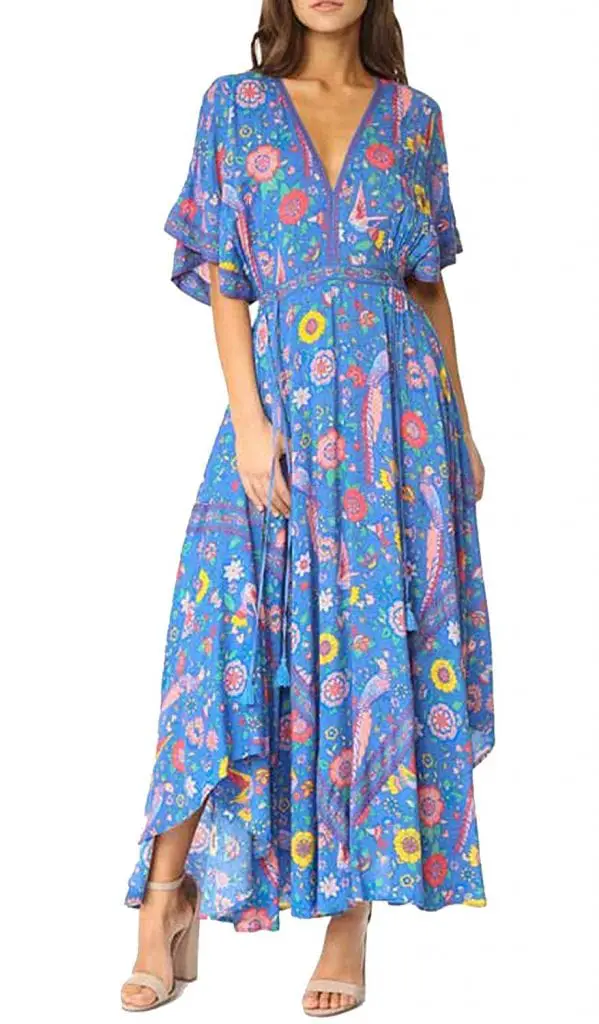 Cotton dress with Prints