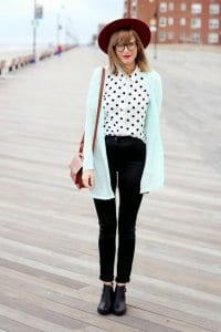 a girl with polka dots Button-down shirt