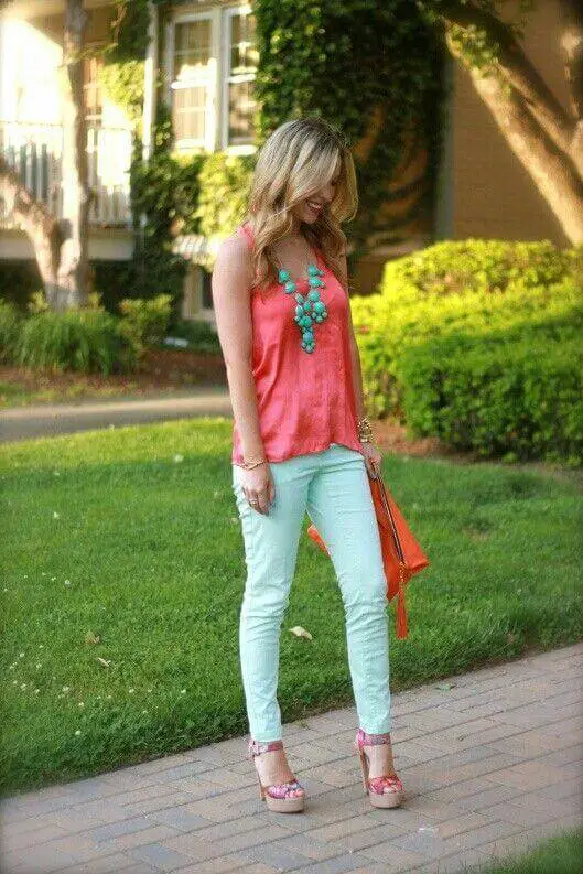 mint green outfit idea