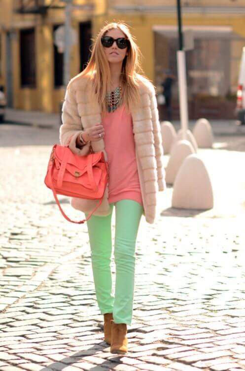 mint green outfit idea