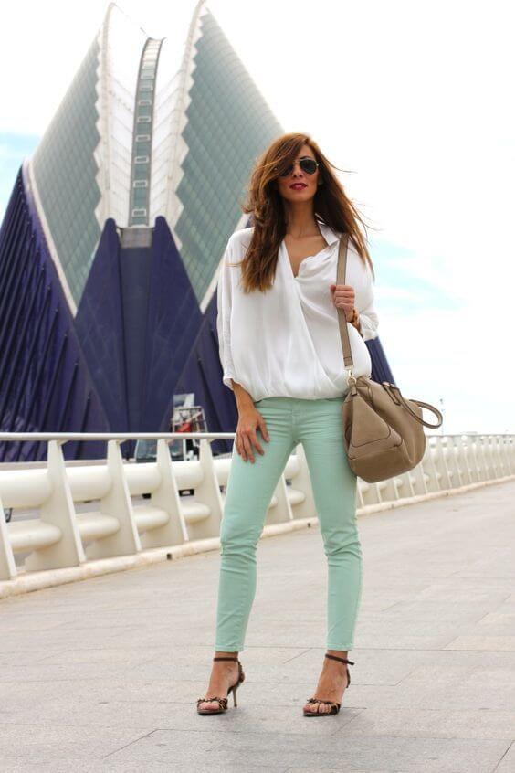 mint green outfit idea