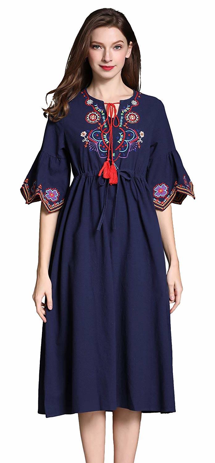 Cotton dress with Prints