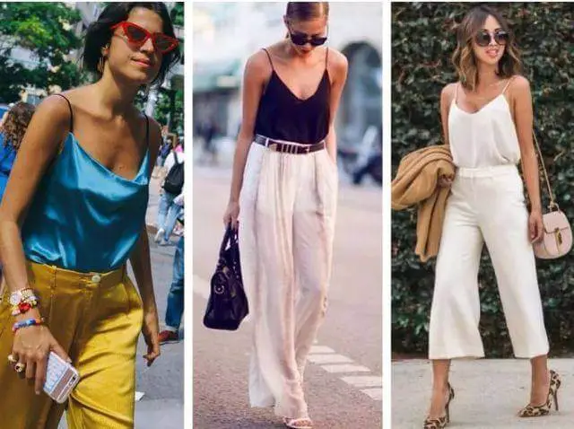 Tops (slingsTee) + Wide Leg Pants