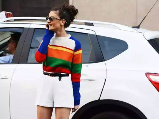 Multicolored Striped Clothing Outfits