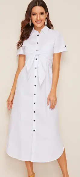 cotton shirt dress