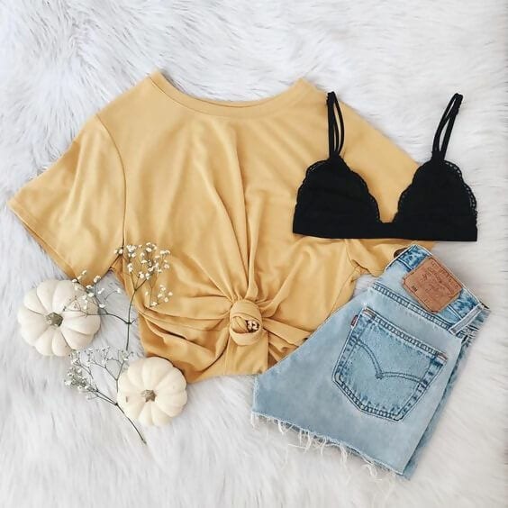 yellow cute outfits