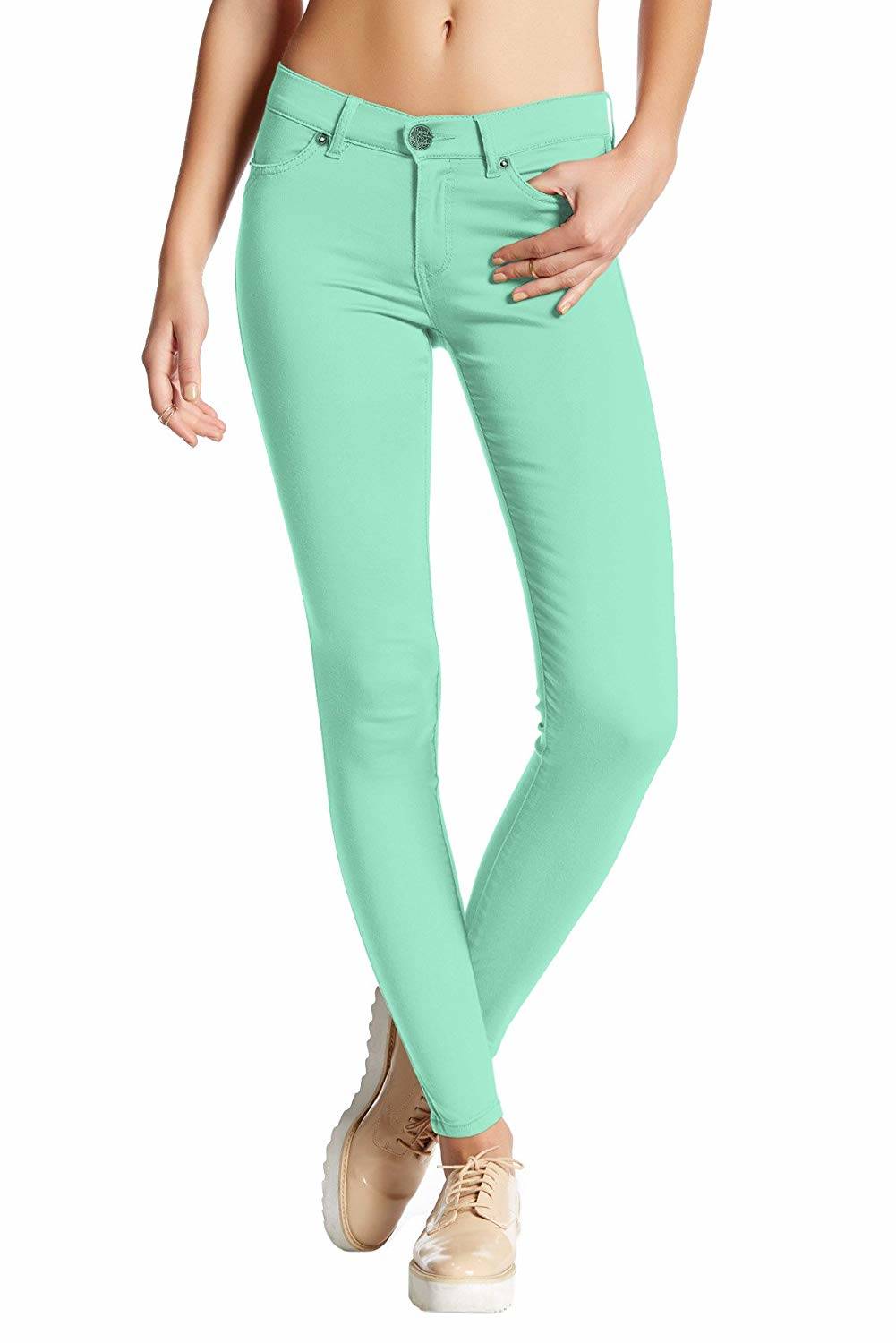 mint green pants