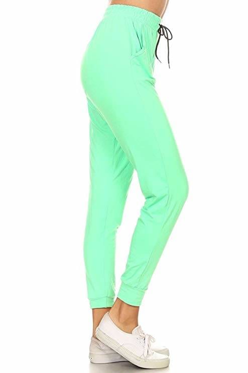 mint green pants