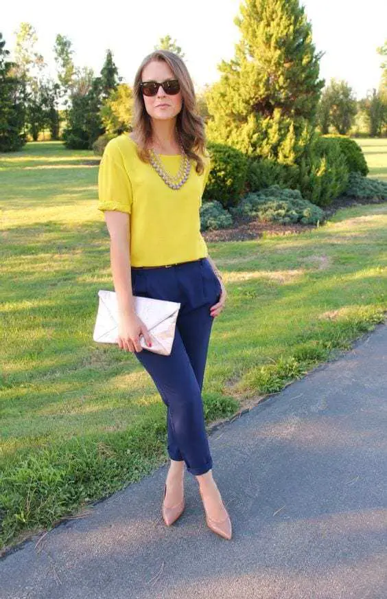 22 Elegant Navy Blue Trousers Outfits For Ladies  Styleoholic