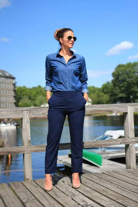 Top 07 Color Pants That Will Match a Navy Blue Shirt - HowNest